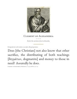 Quote card 2: Clement of Alexandria