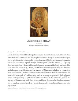 Quote card 8: Ambrose of Milan