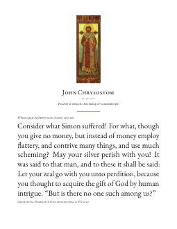 Quote card 10: John Chrysostom