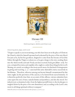Quote card 16: Henry III