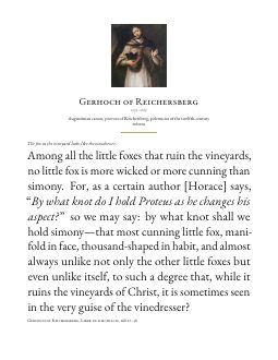 Quote card 17: Gerhoch of Reichersberg
