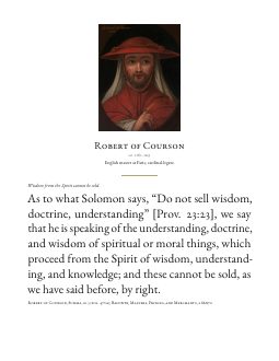 Quote card 18: Robert of Courson