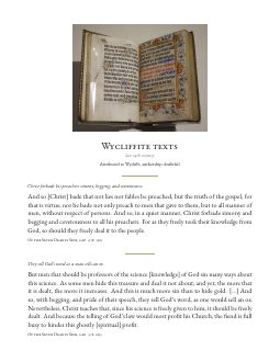 Quote card 29: Wycliffite texts