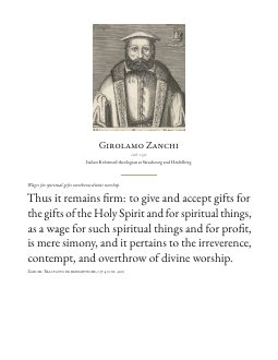 Quote card 38: Girolamo Zanchi